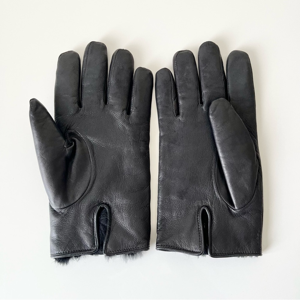 Danier Mens Black Genuine Leather Gloves Size L